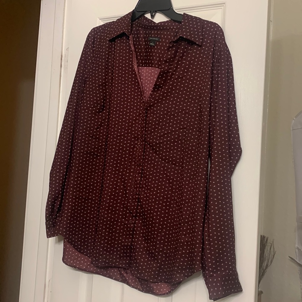SizeL , burgundy , worn once, ann Taylor, non  smoking home